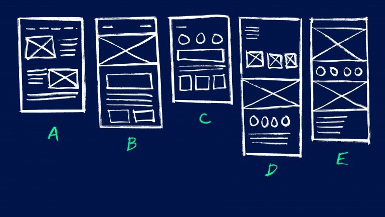 What is a UX Wireframe example.